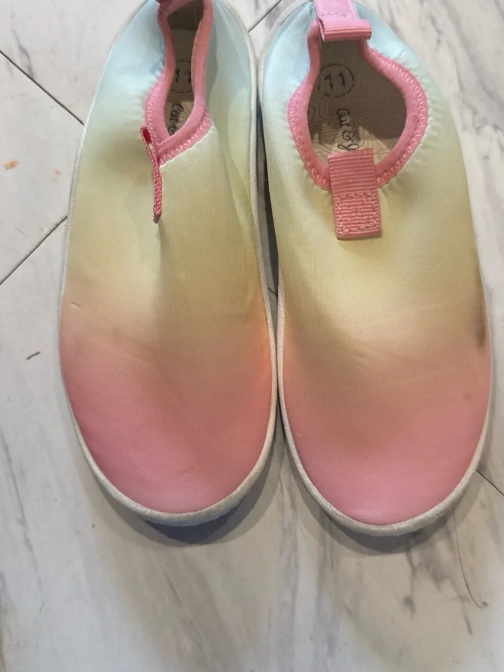 Cat & Jack Kids Gradient Water Shoes in Pink and Yellow